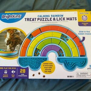 Calming Rainbow Treat Puzzle & Lick Mats - Multicolor